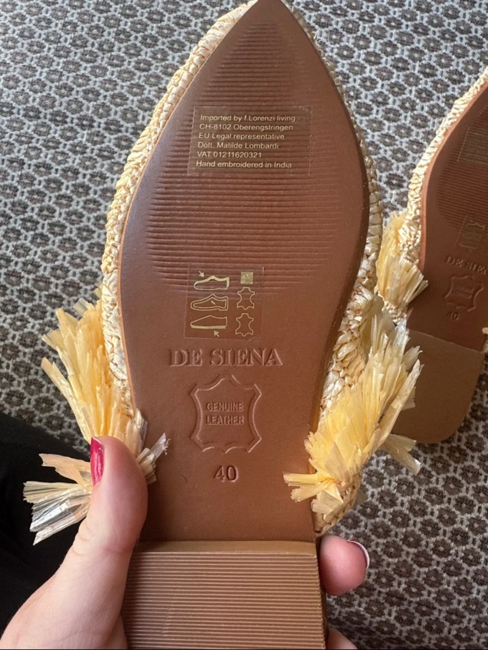 Anthropologie De Siena Marilu Flats Size 40/9